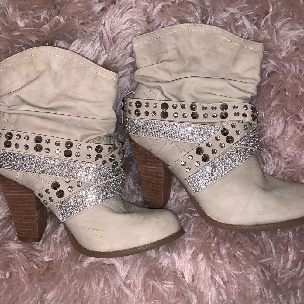 Suede booties